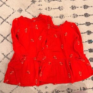 Cat & Jack Red Long Sleeve Dresses